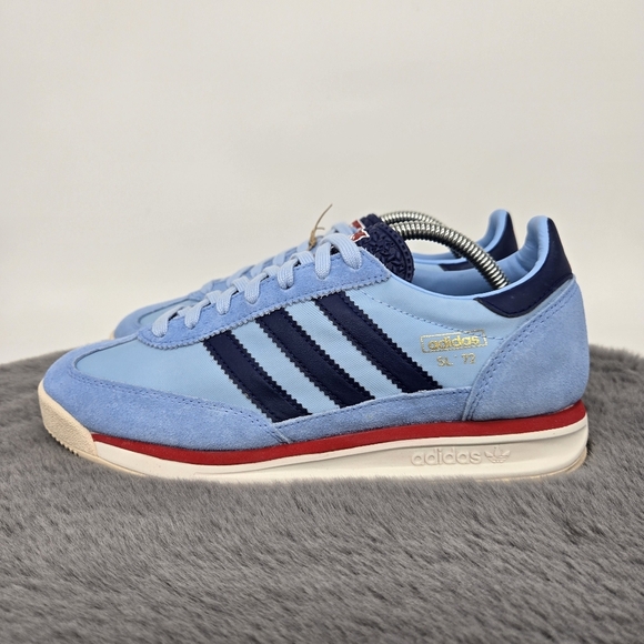 New adidas SL 72 RS 'Light Blue Better Scarlet' Men's Shoes Size 8.5 - Picture 1 of 8
